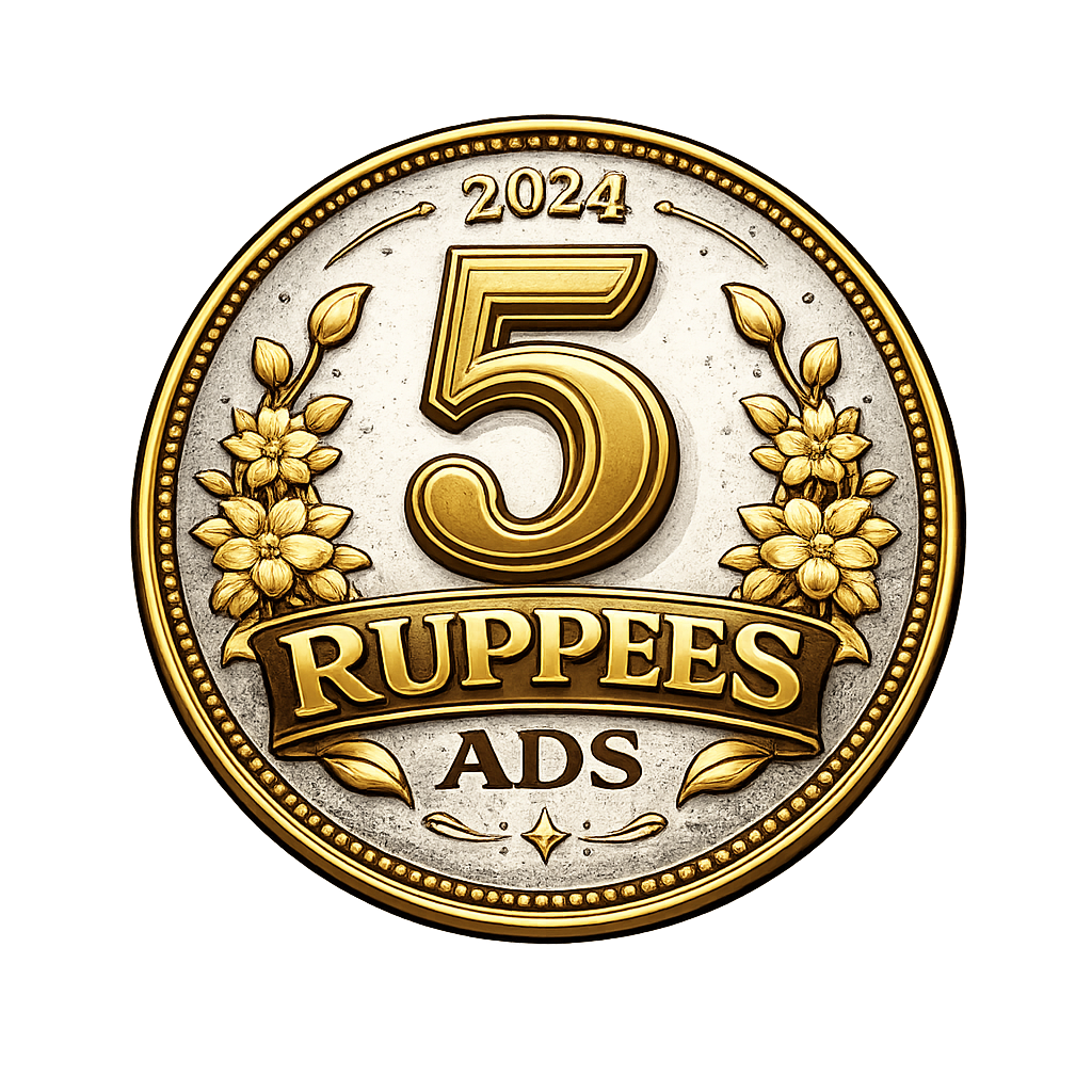 5 Rupees ads Logo